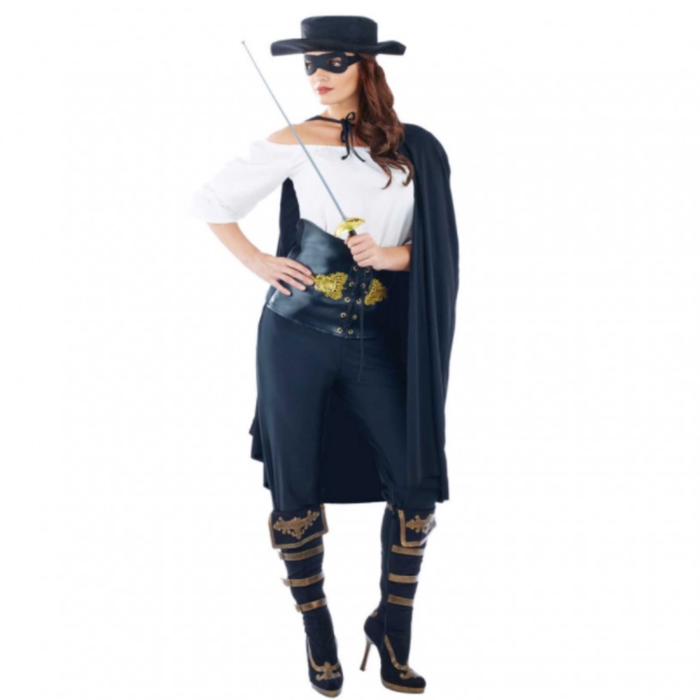 Masked Senorita / Zorro Halloween Costume size Small